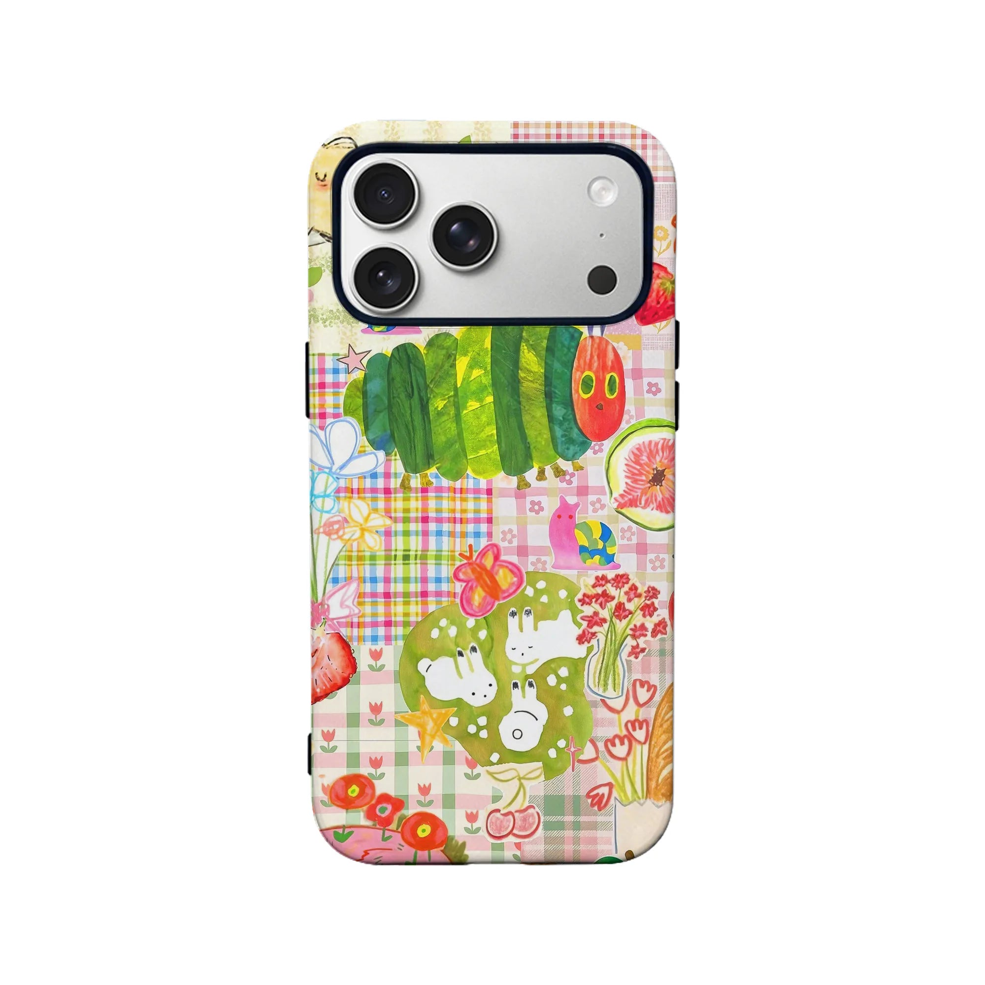 Colorful Caterpillar Print Phone Case