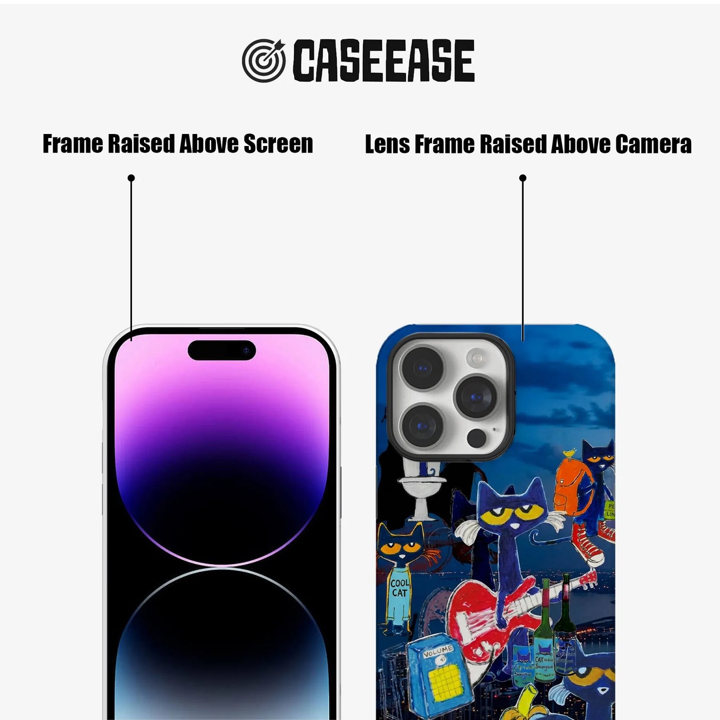 Pete Cat Musical Phone Case