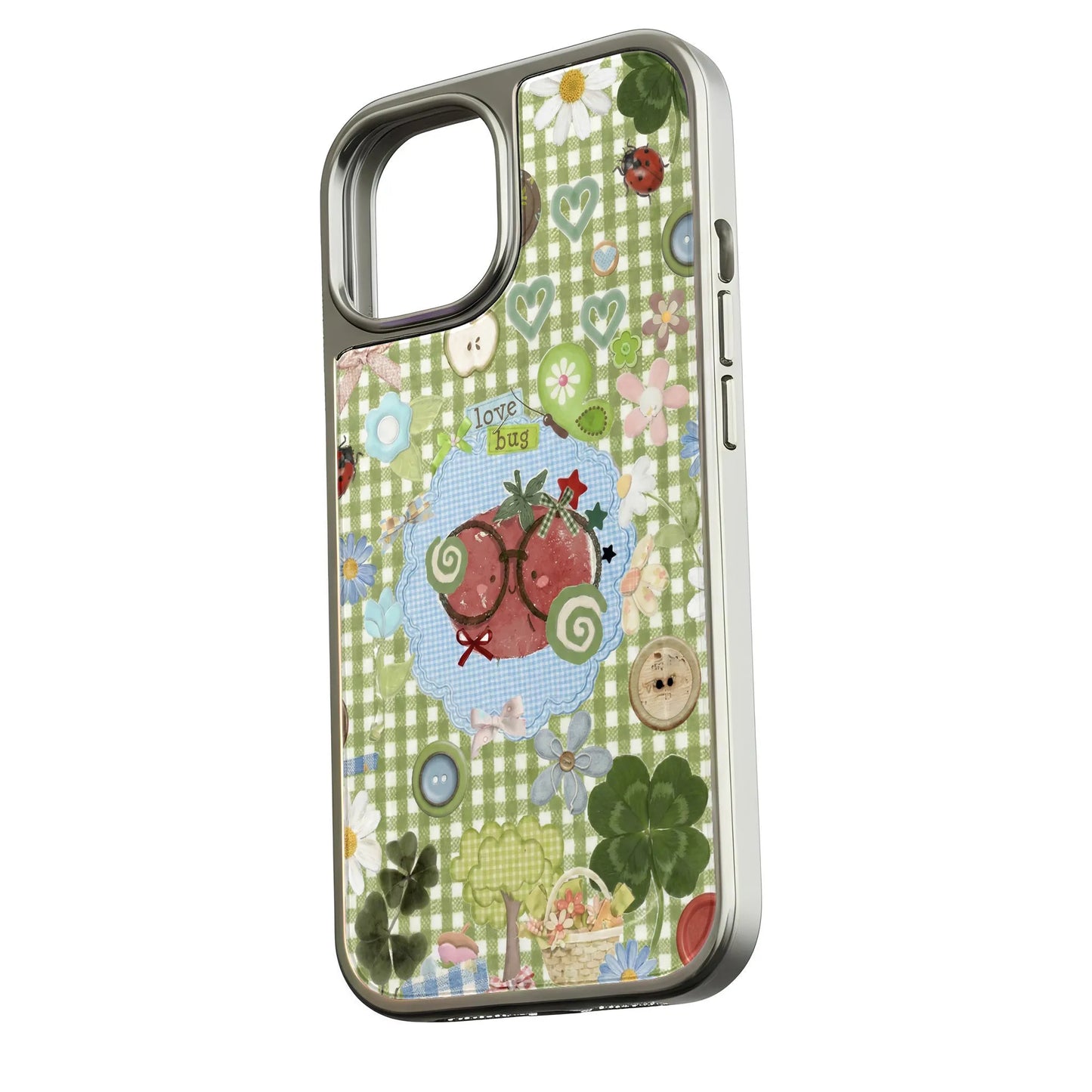 Cute Love Bug Phone Case - Whimsical Design & Pastel Colors