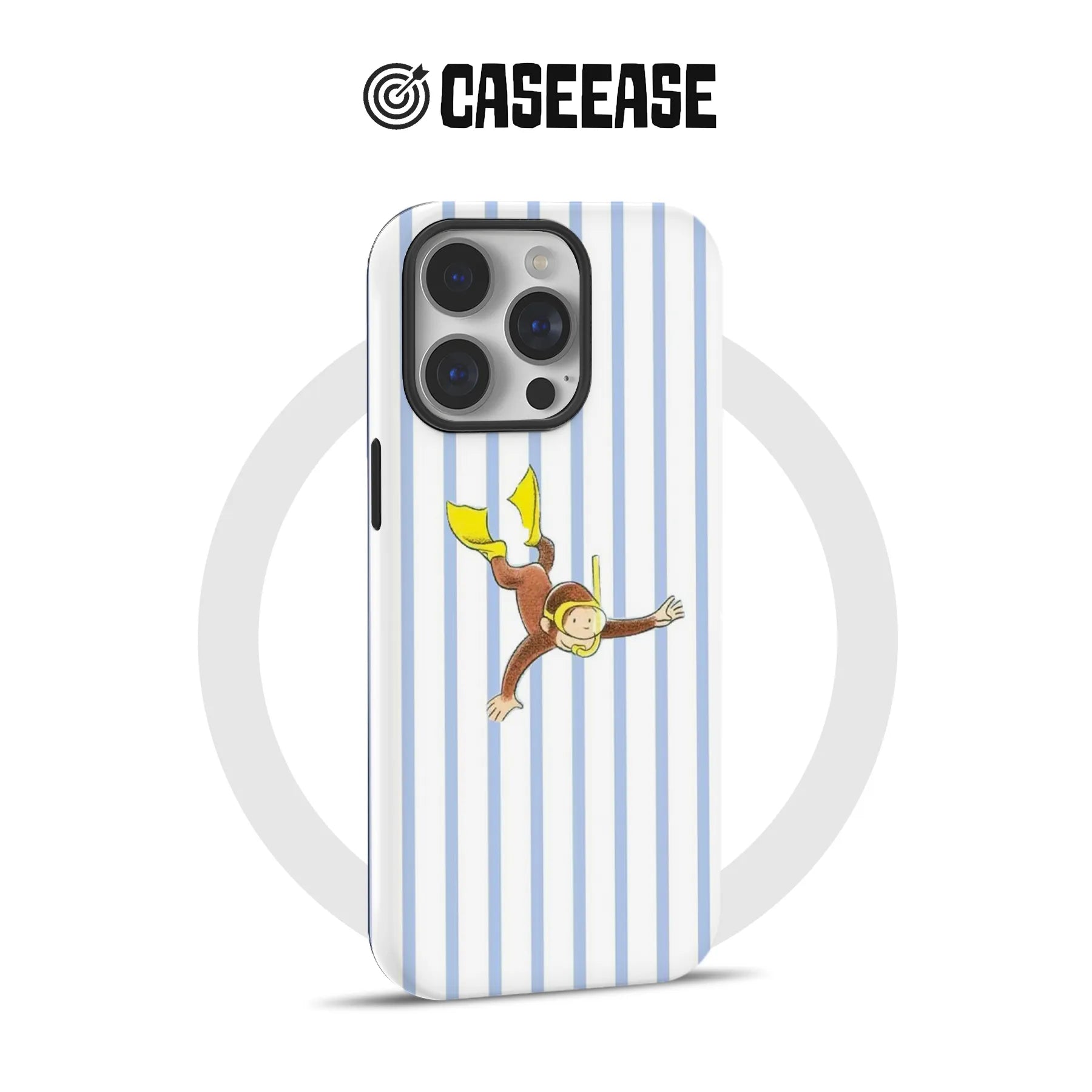 Curious Monkey Diving Phone Case