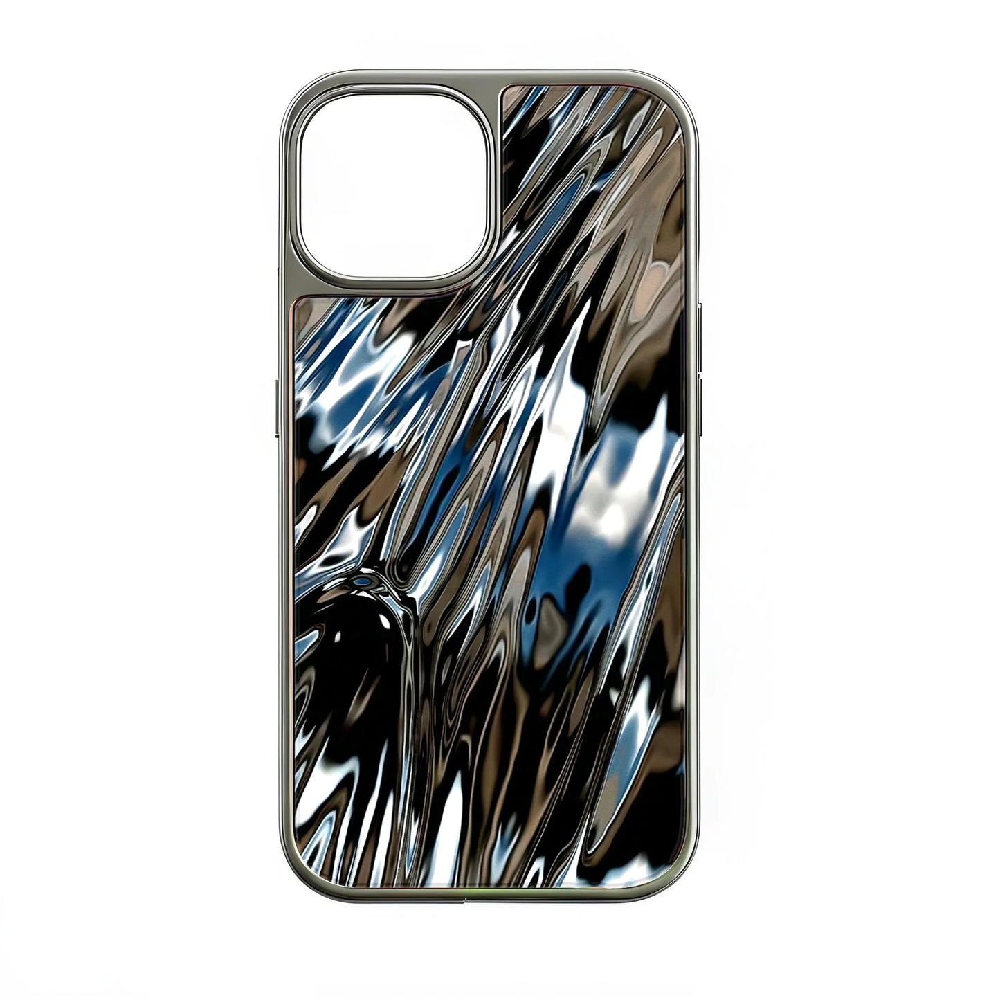 Holographic Chrome Phone Case for iPhone 14 Pro - Prismatic Metallic Finish