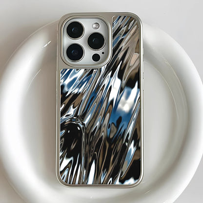 Holographic Chrome Phone Case for iPhone 14 Pro - Prismatic Metallic Finish