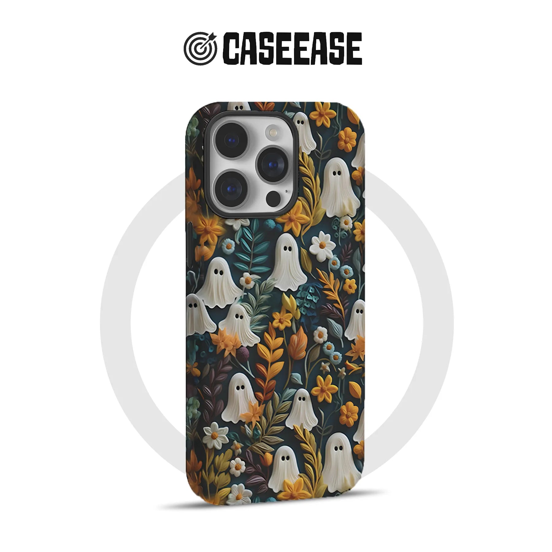 Charming Ghosts TPU+PC IPhone 16 phone case