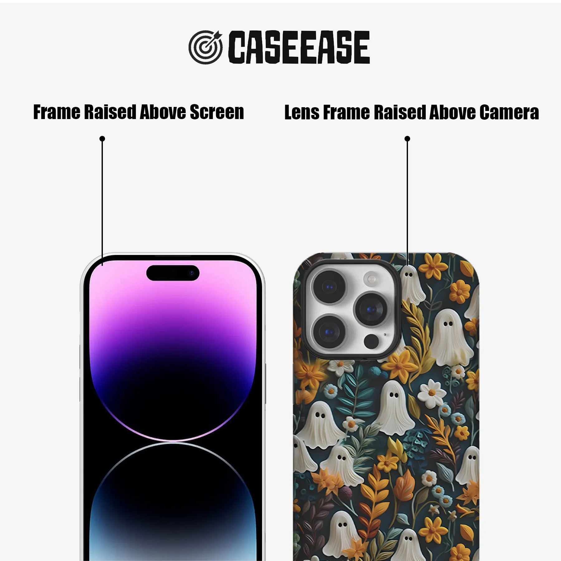 Charming Ghosts Floral Phone Case