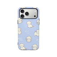 Funda para teléfono con adorable cachorro: diseño de caricatura "Good Boy"
