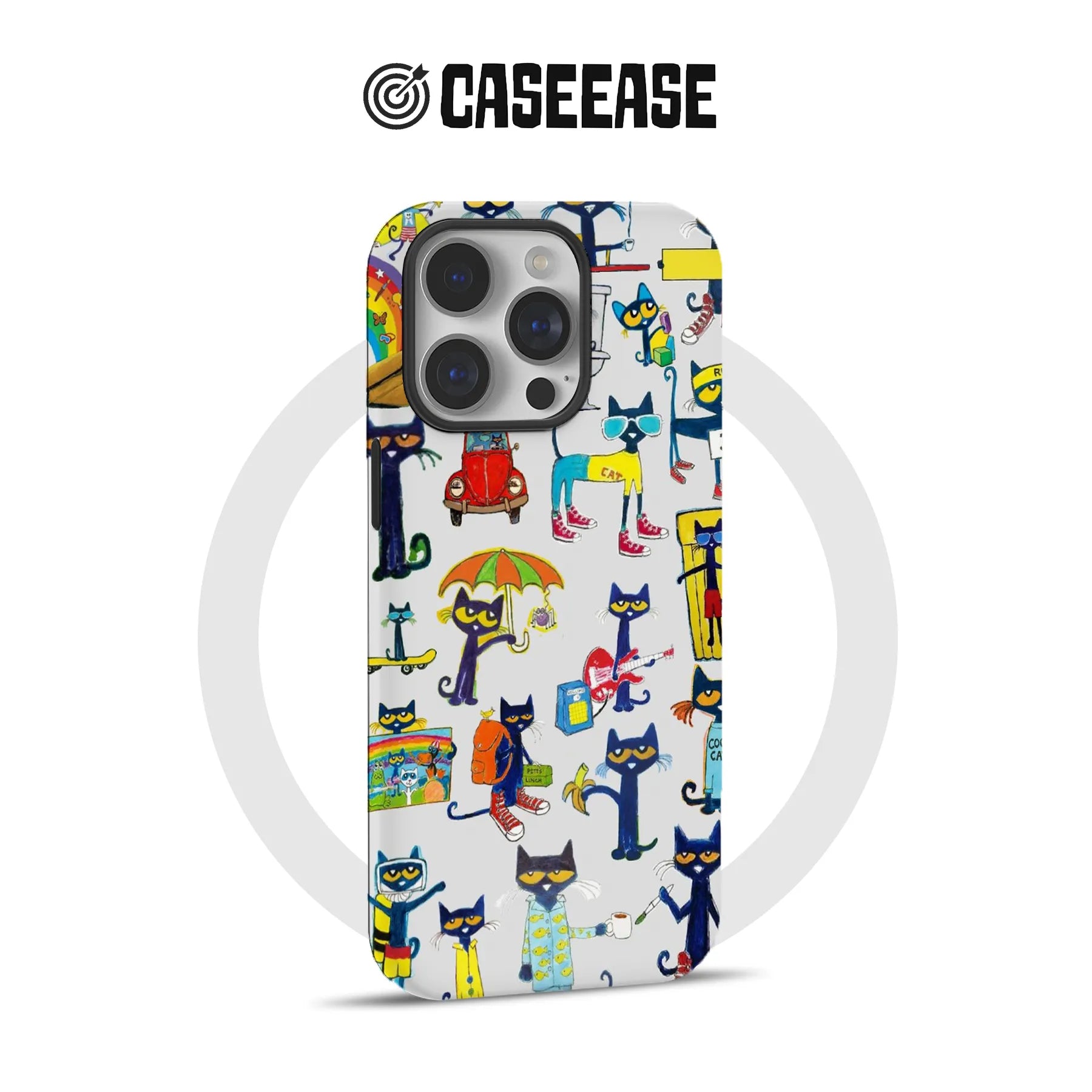 Cool Cat Pattern Phone Case