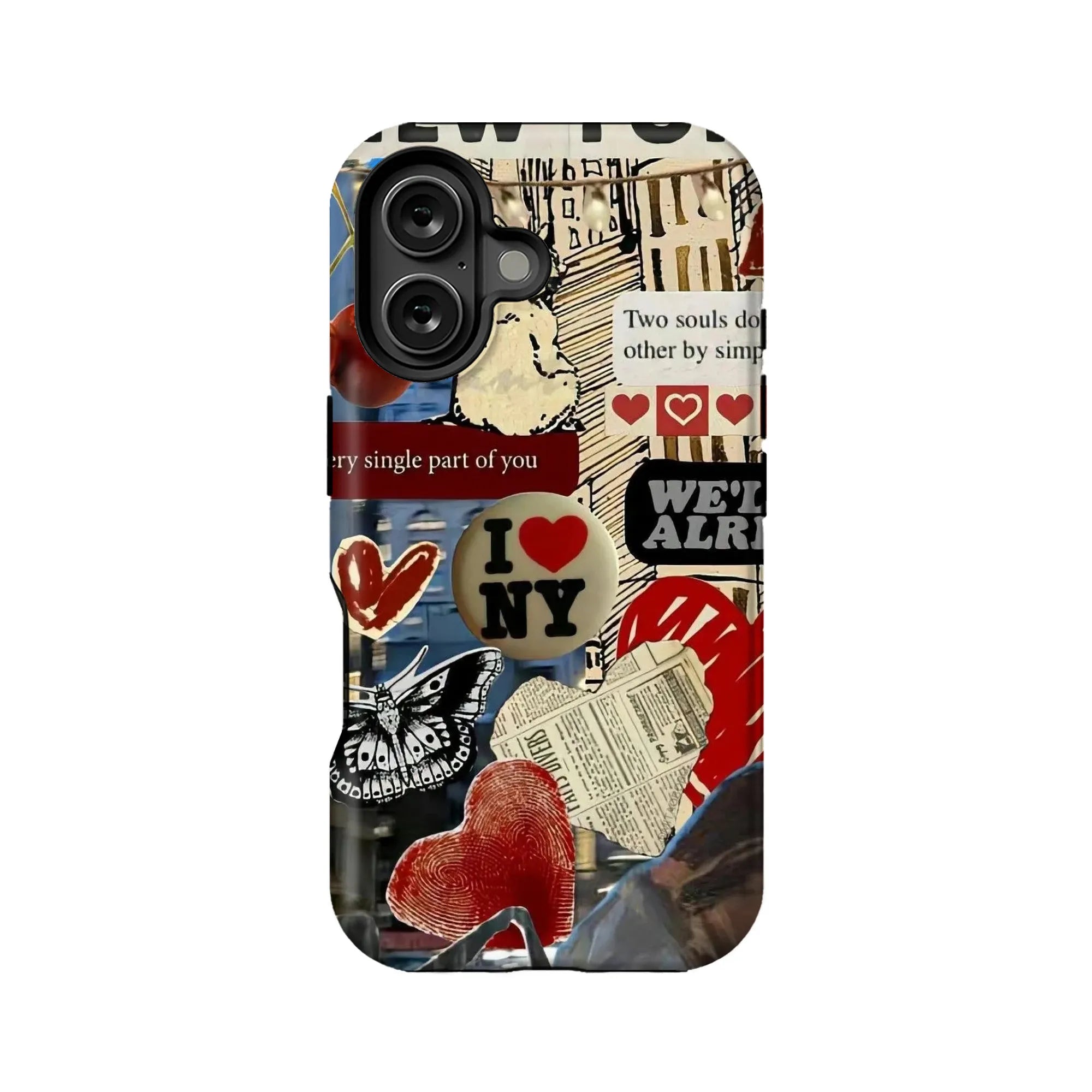 I Love NY Vintage Collage Phone Case