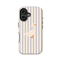 Charming Duck Striped Phone Case