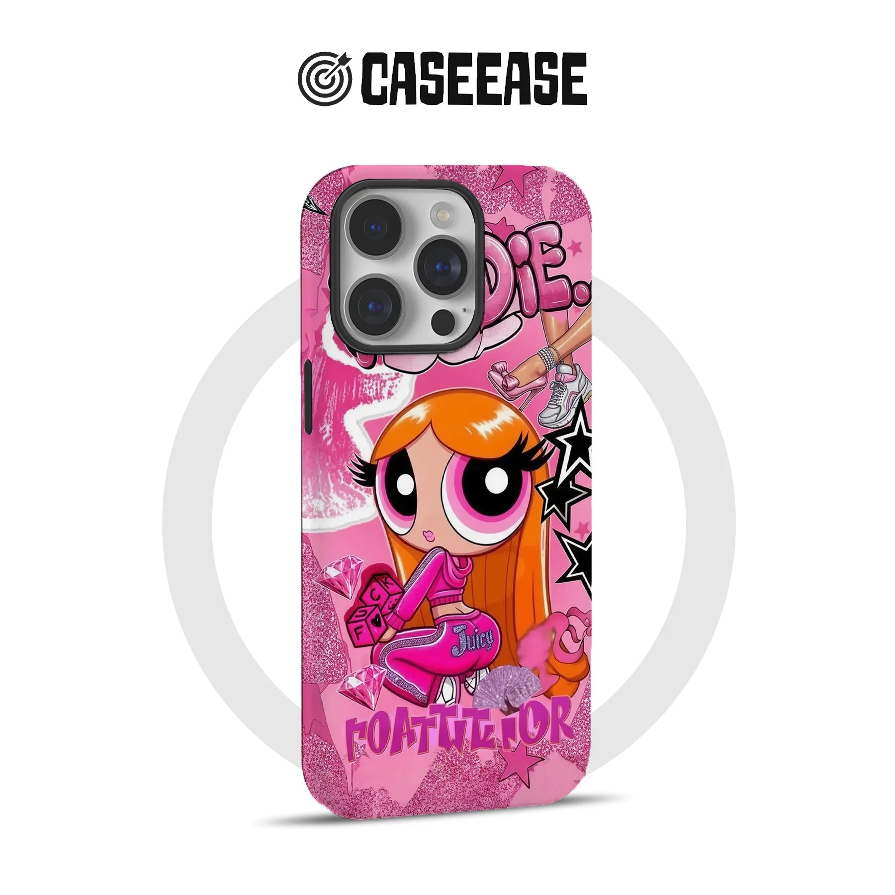 Funda para teléfono rosa Blossom de Las Chicas Superpoderosas