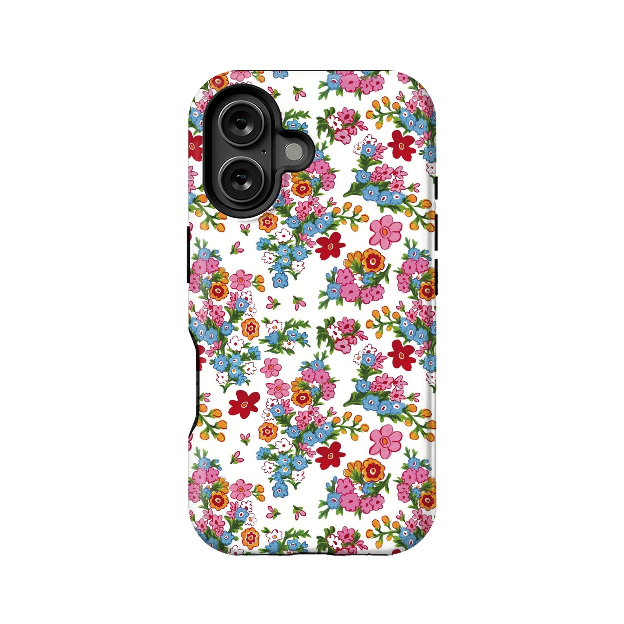 Funda para teléfono con diseño floral colorido: diseño de jardín vibrante y romántico