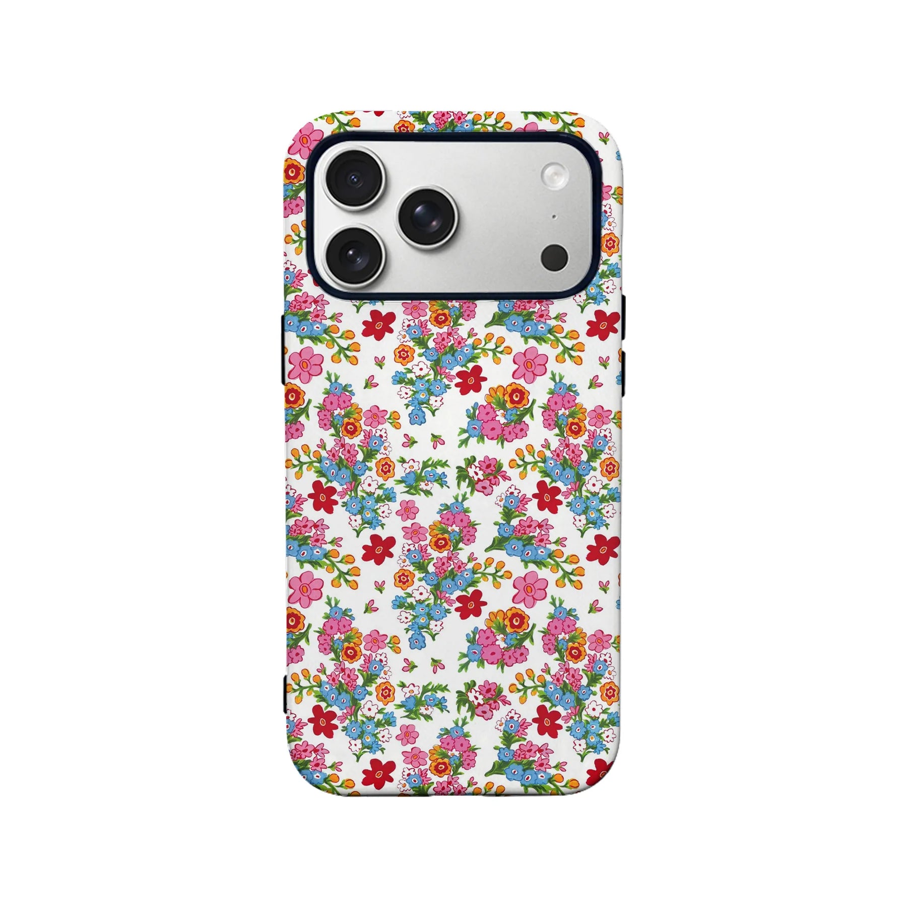 Funda para teléfono con diseño floral colorido: diseño de jardín vibrante y romántico