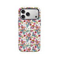 Funda para teléfono con diseño floral colorido: diseño de jardín vibrante y romántico