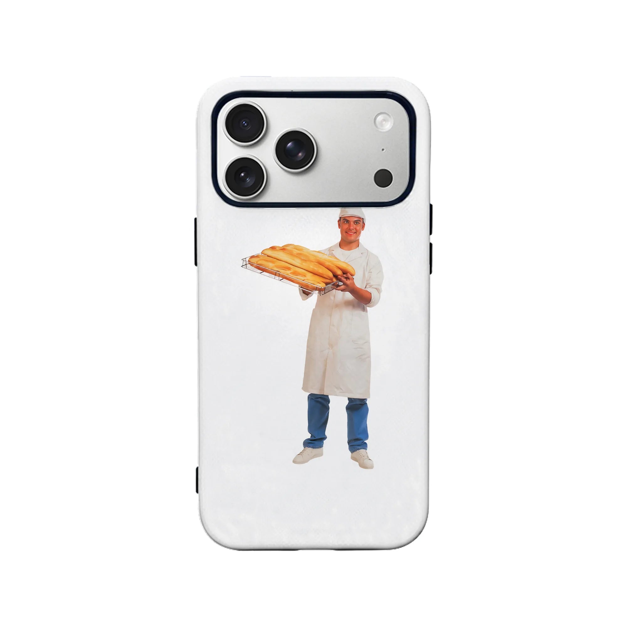 Baker with Fresh Baguettes iPhone Case