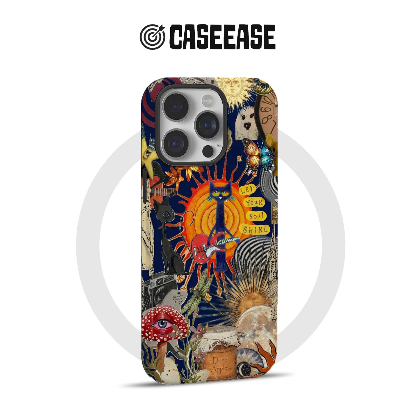 Vibrant Pete Cat and Nature Phone Case