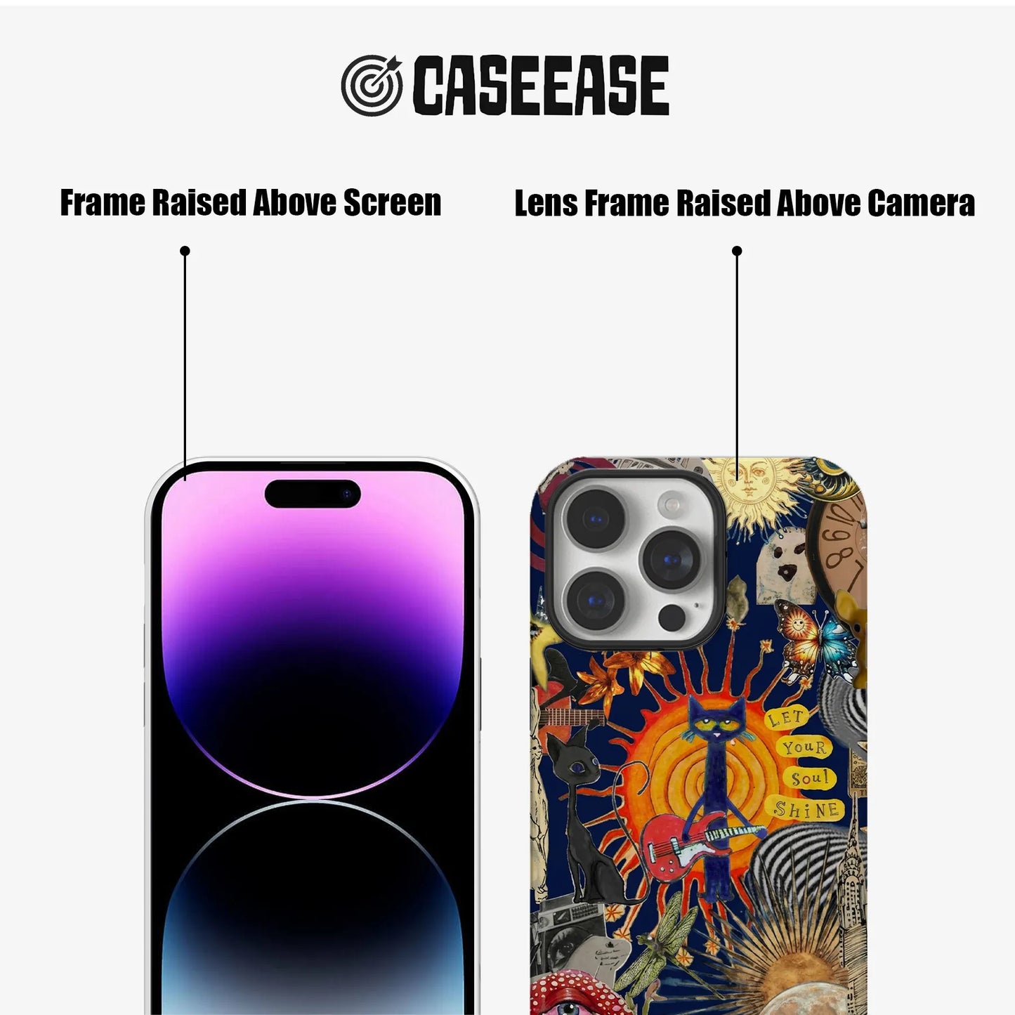 Vibrant Pete Cat and Nature Phone Case