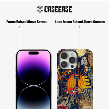 Vibrant Pete Cat and Nature Phone Case