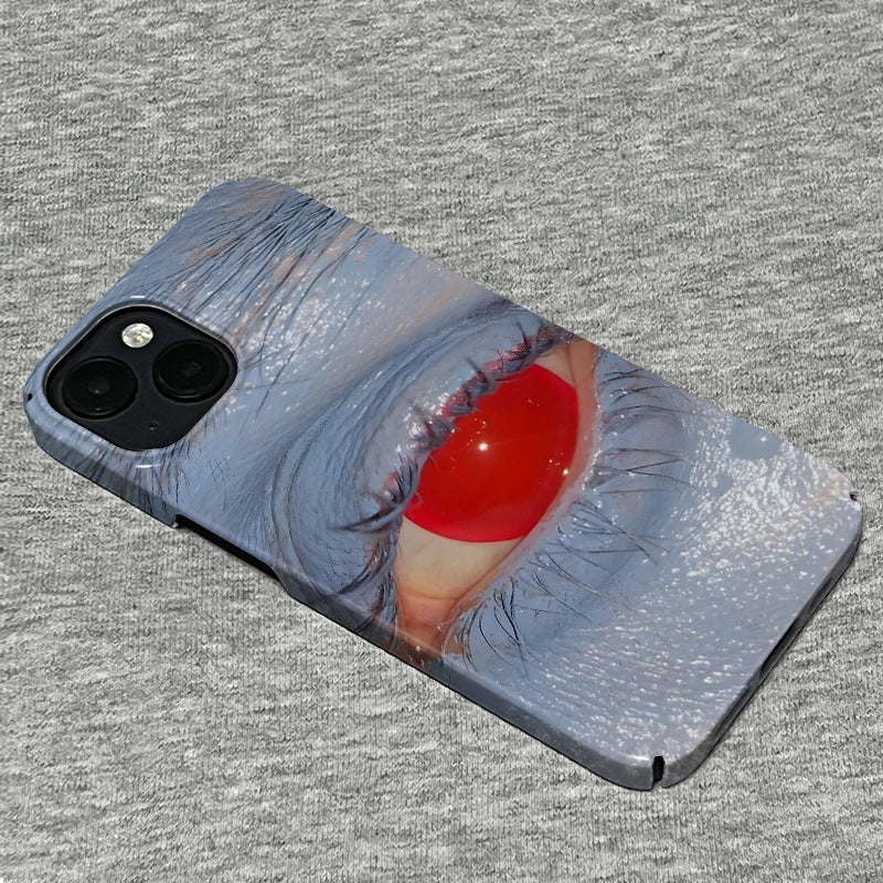 Red-Eye Surreal Phone Case 2025 – Unique Artistic Vision Design