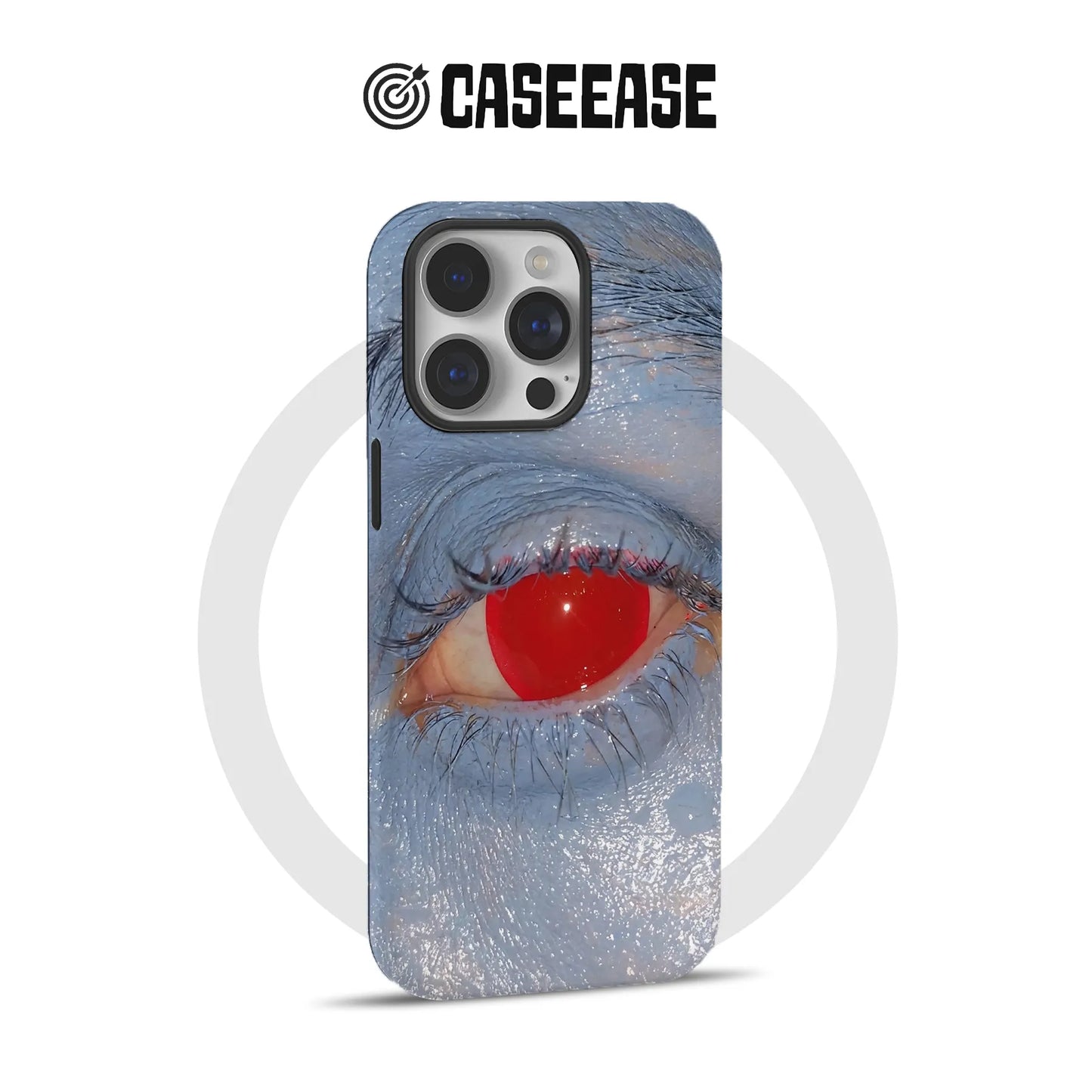 Red-Eye Surreal Phone Case 2025 – Unique Artistic Vision Design