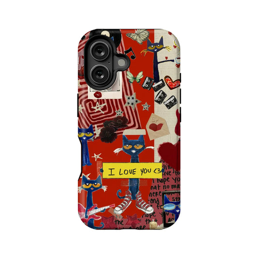 Pete Cat Themed Phone Case