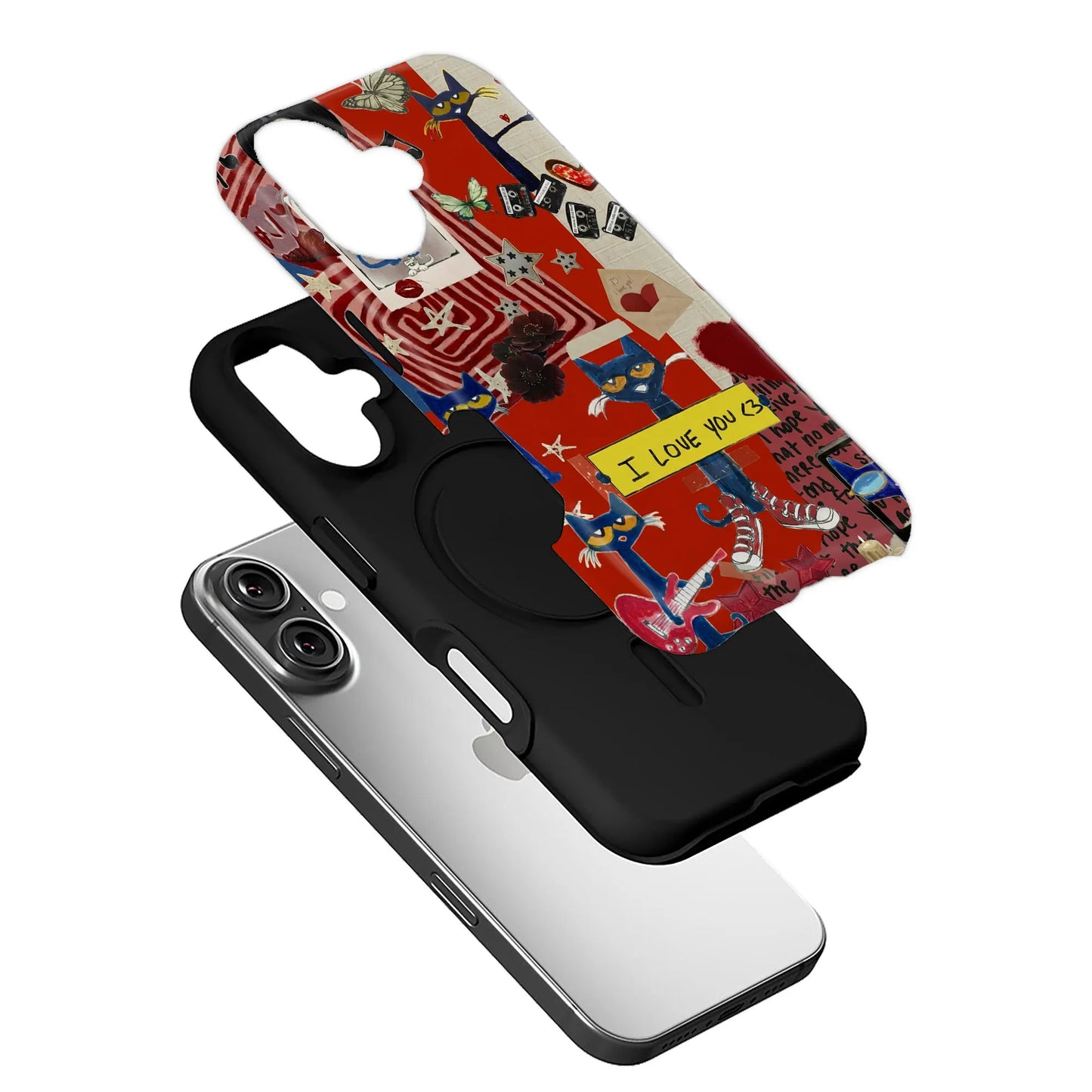 Pete Cat Themed Phone Case