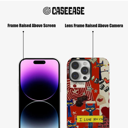 Pete Cat Themed Phone Case
