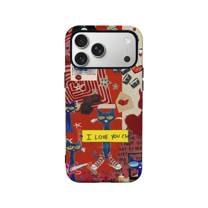 Pete Cat Themed Phone Case