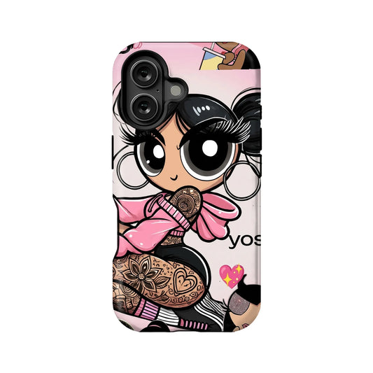 Cartoon Style Tattooed Girl Phone Case