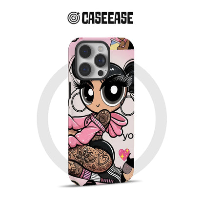 Cartoon Style Tattooed Girl Phone Case