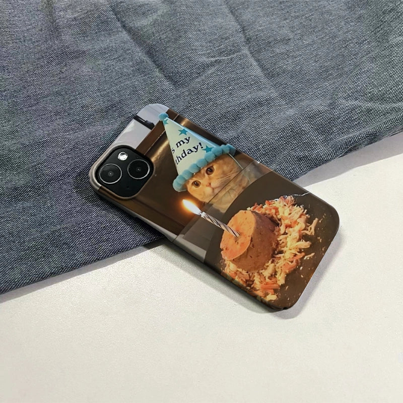 Cat's Birthday Cute Animal IPhone Phone Case