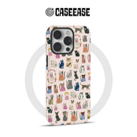 Funda para teléfono con bonito estampado de gato