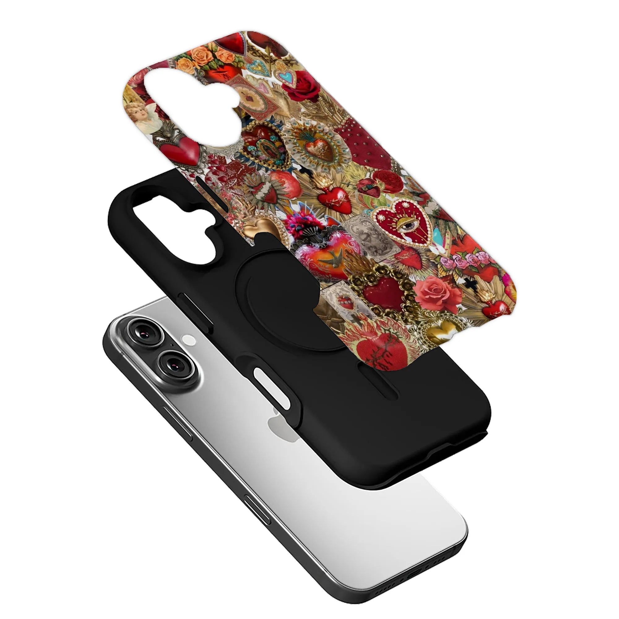 Colorful Hearts Phone Case