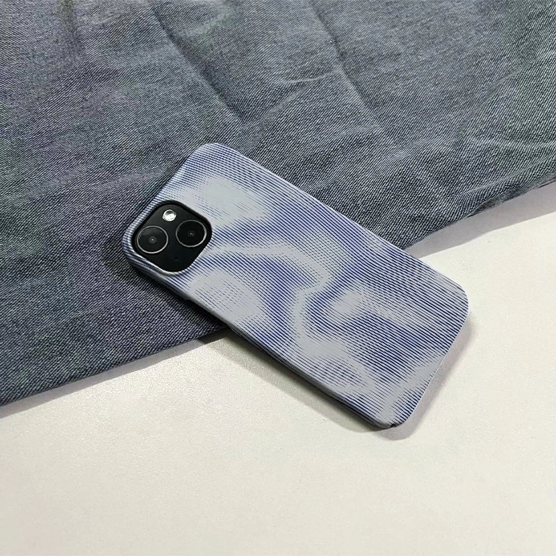 Wave Texture Phone Case – Artistic Flow Design