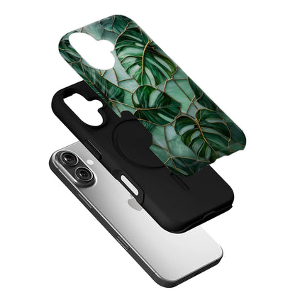 Tropical Leaf Phone Case - Stylish Greenery Design