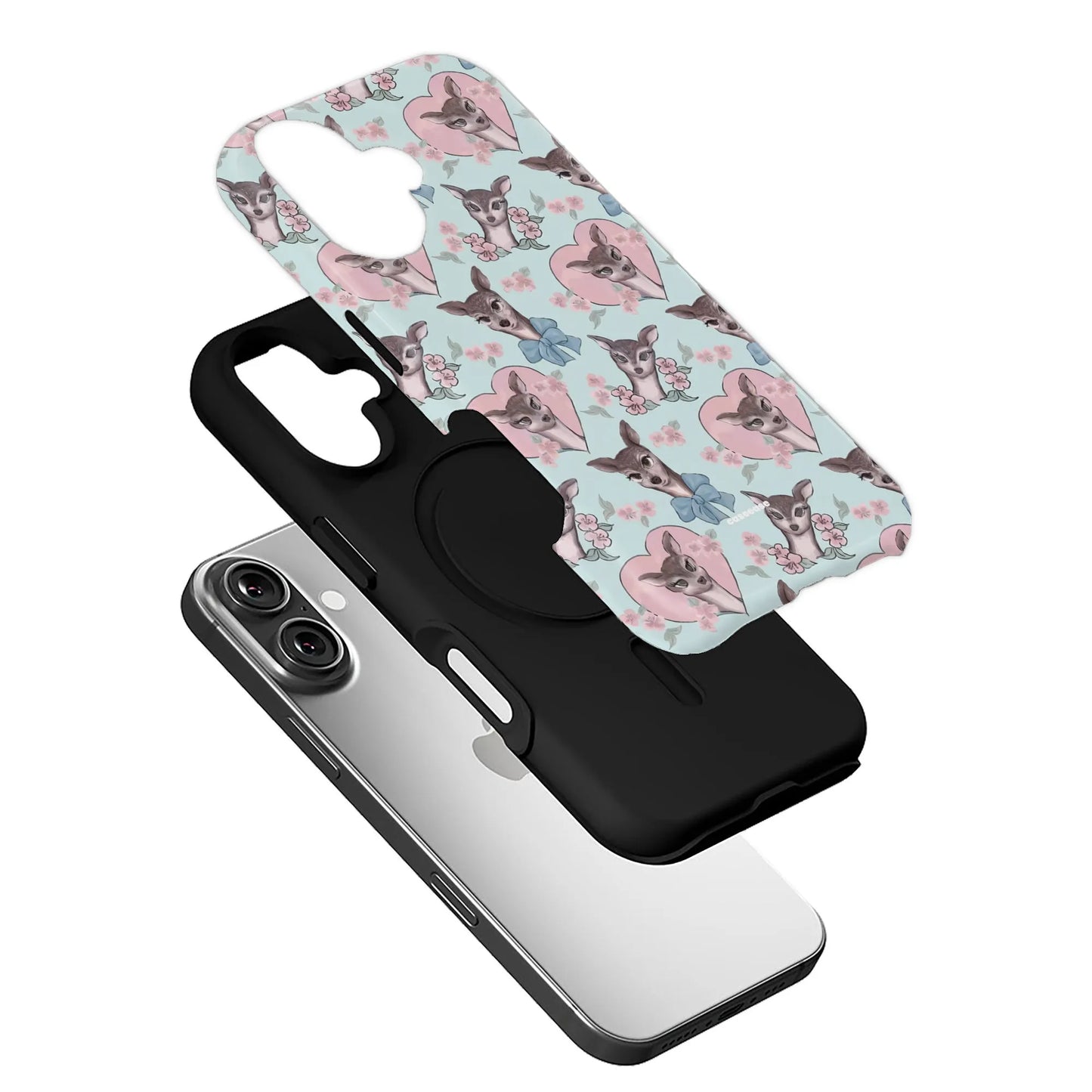 Charming Chihuahua Heart Pattern Phone Case