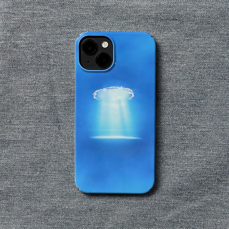 Blue Radiance Phone Case – Ethereal Glow Design