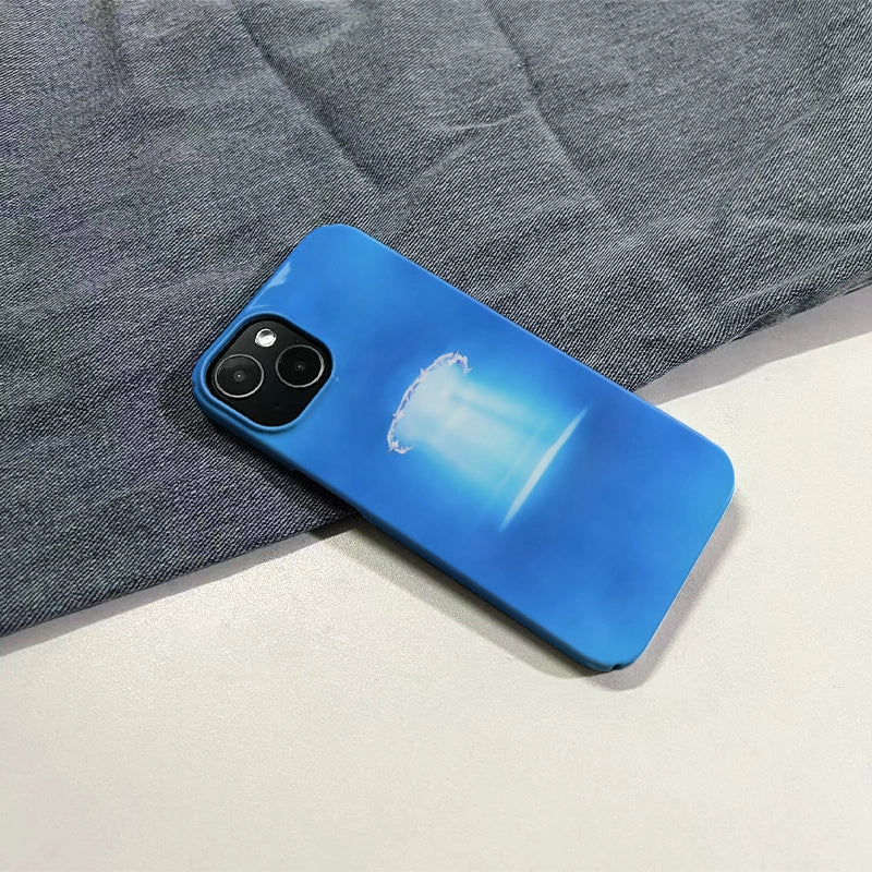 Blue Radiance Phone Case – Ethereal Glow Design
