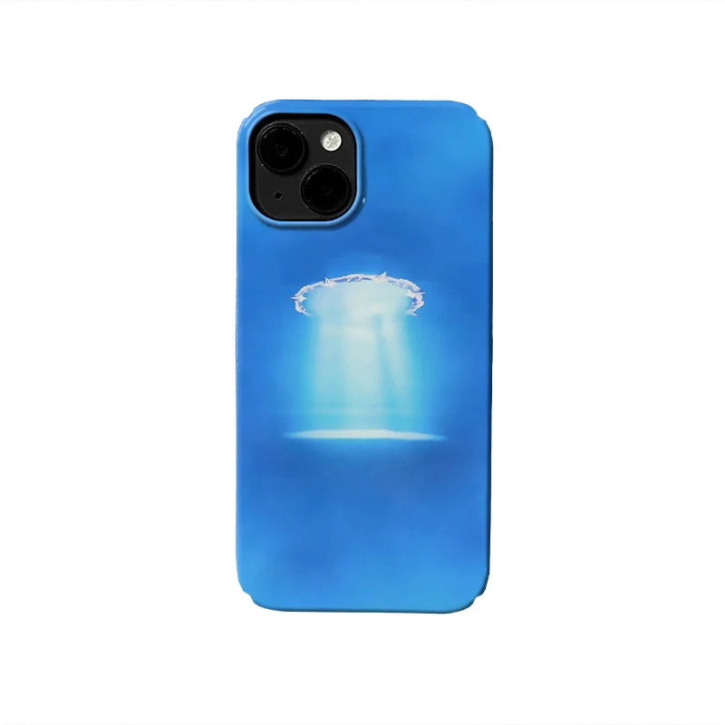 Blue Radiance Phone Case – Ethereal Glow Design