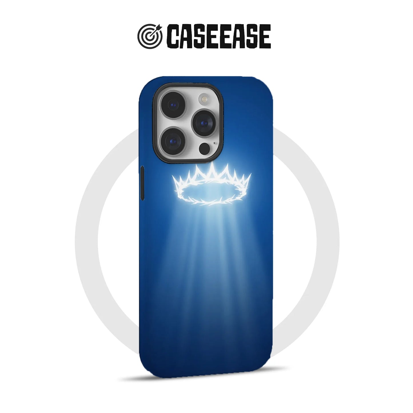 Blue Radiance Phone Case – Ethereal Glow Design