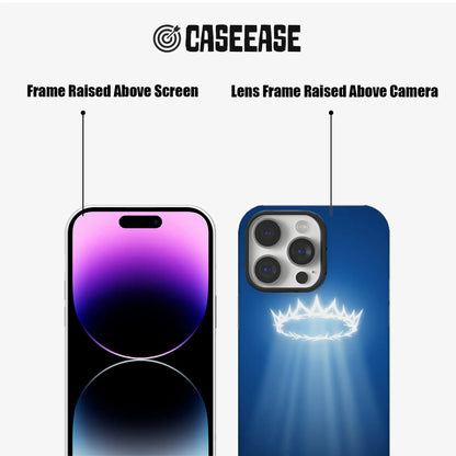 Blue Radiance Phone Case – Ethereal Glow Design