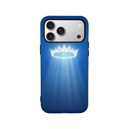 Blue Radiance Phone Case – Ethereal Glow Design
