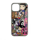 Funda holográfica cromada para teléfono: diseño pop art colorido
