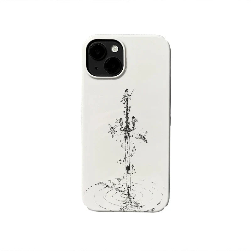 Ethereal Sword Art Phone Case – Detailed Fantasy Design