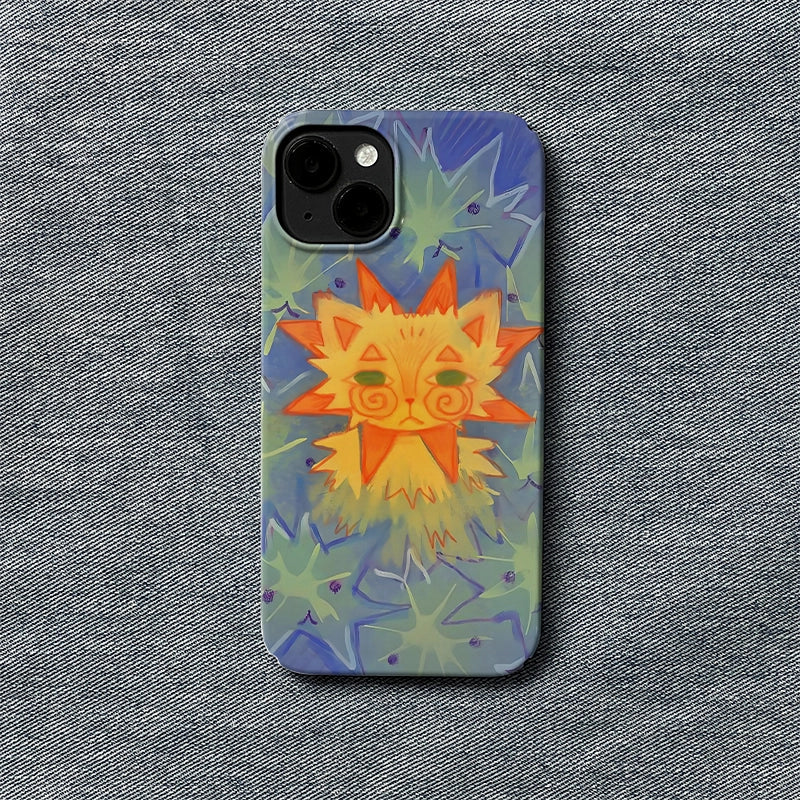 Sun Cat Minimalist IPhone Phone Case