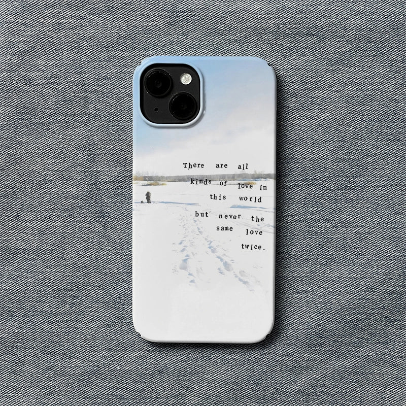 Snowy Text Text Art IPhone Phone Case