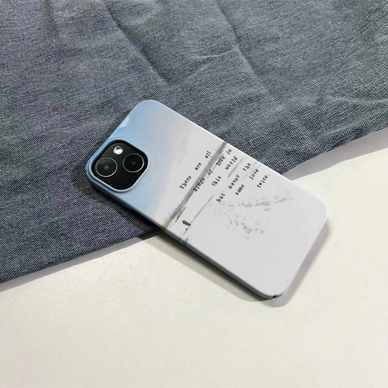 Snowy Text Text Art IPhone Phone Case