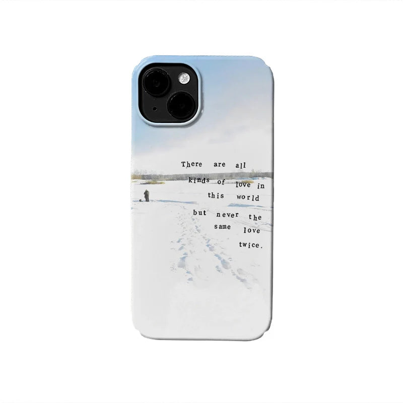 Snowy Text Text Art IPhone Phone Case