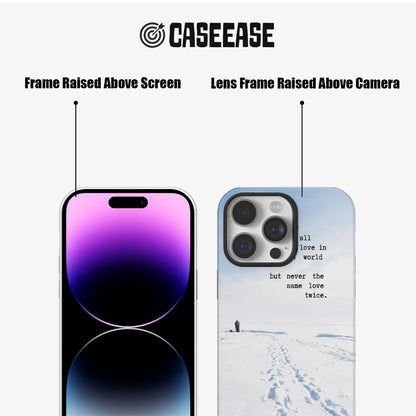 눈 덮인 텍스트 텍스트 아트 아이폰 폰 케이스