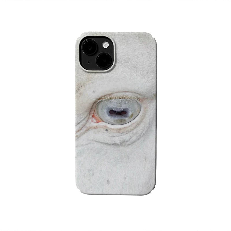 Minimalist Horse Eye Phone Case 2025 – Intriguing Close-Up Design