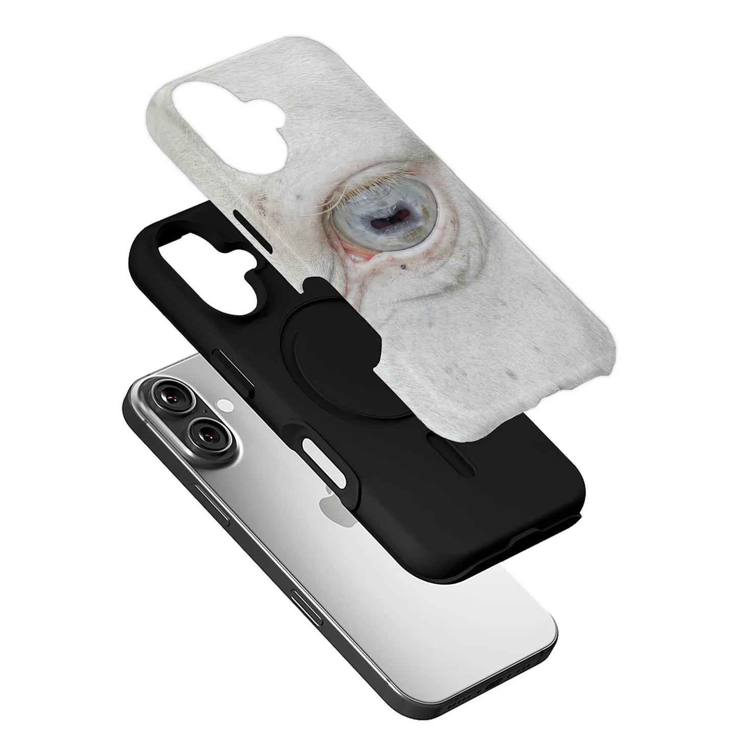 Minimalist Horse Eye Phone Case 2025 – Intriguing Close-Up Design