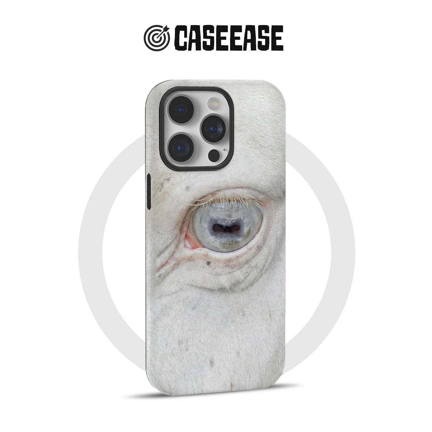 Minimalist Horse Eye Phone Case 2025 – Intriguing Close-Up Design
